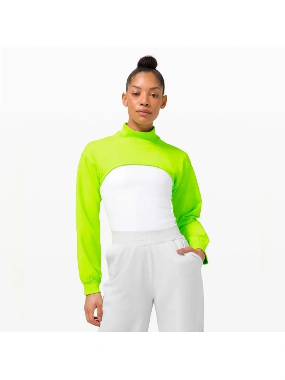 Lululemon LA Super Crop Mockneck Sz 6 - Picture 2 of 11